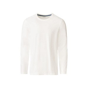 LIVERGY® Pánské triko s dlouhými rukávy (adult#male#ne, L (52/54), bílá)