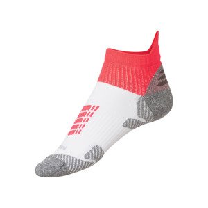 CRIVIT Dámské běžecké ponožky (adult#Žádný údaj#female, 41/42, bílá/růžová/šedá)