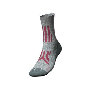 ROCKTRAIL® Dámské trekingové ponožky (41/42, šedá/růžová)