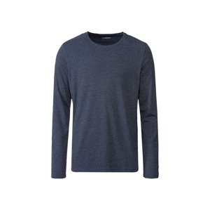 LIVERGY Pánské triko s dlouhými rukávy (S (44/46), námořnická modrá)