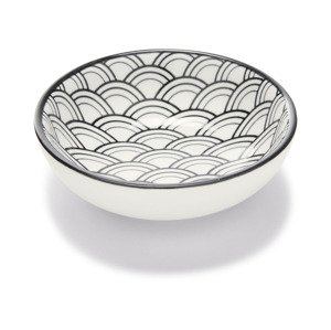 Ernesto® Sada misek, 2dílná / Sada misek na dipy, 6dílná / Sada porcelánových lžiček, 6dílná (sada misek na dipy/černá/bílá)