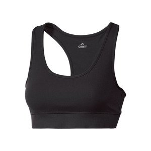 Crivit Dámská sportovní podprsenka, Medium Level (S (36/38), černá)