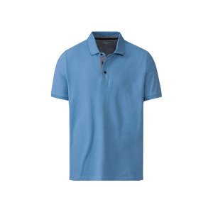 LIVERGY Pánské polotriko "Regular Fit" (M (48/50), středně modrá)
