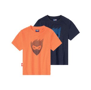 lupilu® Chlapecké funkční triko, 2 kusy (child#Žádný údaj#male, 110/116, tmavě modrá / oranžová)