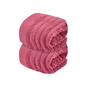 LOOKS by Wolfgang Joop Froté ručník pro hosty, 30 x 50 cm, 2 ku (růžová/růžovo-fialová)