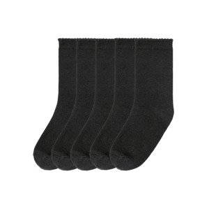 pepperts Dívčí ponožky, 5 párů (31/34, černá)
