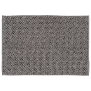LIVARNO home Froté koupelnová předložka, 50 x 70 cm (tmavě šedá)
