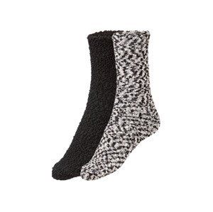 esmara Dámské ponožky, 2 páry (39/42, šedá/černá)