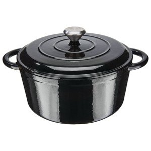Ernesto® Litinový hrnec, Ø 25 cm (černá)