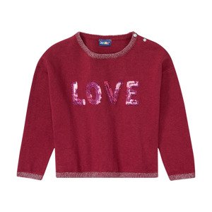 lupilu® Dívčí svetr (child#female, 86/92, červená)