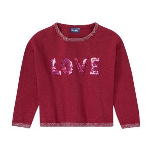 lupilu® Dívčí svetr (child#female, 110/116, červená)