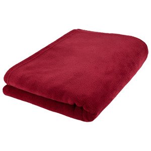 LIVARNO home Hebká deka, 150 x 200 cm (tmavě červená)