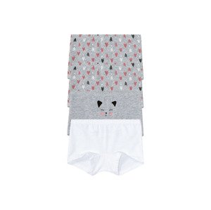 lupilu® Dívčí kalhotky, 4 kusy (86/92, šedá/bílá)