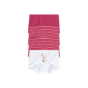 lupilu® Dívčí kalhotky, 4 kusy (86/92, pruhy/červená/bílá)