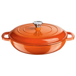Ernesto® Litinová servírovací pánev, Ø 30 cm (oranžová)
