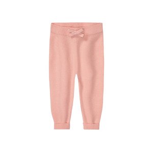 lupilu Dívčí pletené kalhoty s BIO bavlnou (50/56, světle růžová)