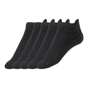 crivit Pánské nízké ponožky s BIO bavlnou, 5 pá (41/42, černá)