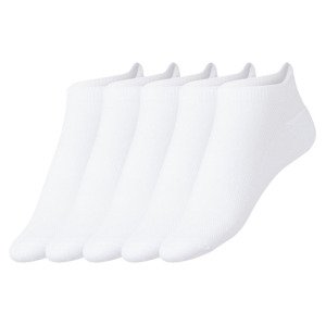 crivit Dámské nízké ponožky s BIO bavlnou, 5 pá (37/38, bílá)