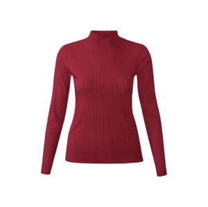 esmara Dámské triko s dlouhým rukávem (XS (32/34), červená)
