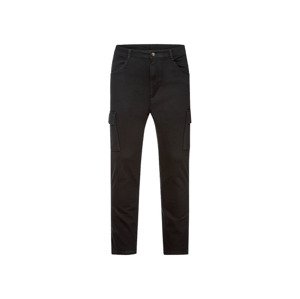LIVERGY® Pánské cargo kalhoty (adult#male#ne, 52, černá)