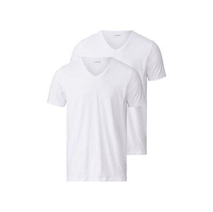LIVERGY Pánské triko, 2 kusy (XL (56/58), V-výstřih)