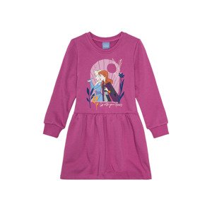 Dívčí mikinové šaty (98/104, lila fialová)