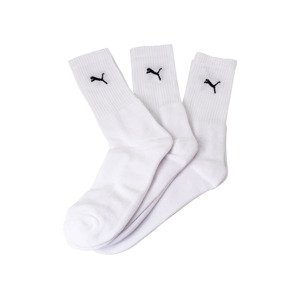 Puma Pánské ponožky, 3 páry (39/42, bílá/šedá)