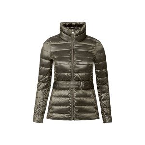 esmara® Dámská prošívaná bunda s páskem (adult#female#ne, XS (32/34), olivová)