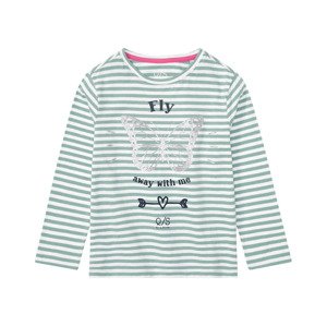 QS by s.Oliver Dětské triko s dlouhými rukávy (104/110, mintová / bílá)