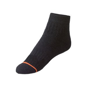 LIVERGY Pánské pracovní termo ponožky, 2 páry (39/42, černá/oranžová)