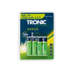 TRONIC® Nabíjecí baterie Ni-MH Ready 2 Use, 4 ku (AA – tužková)