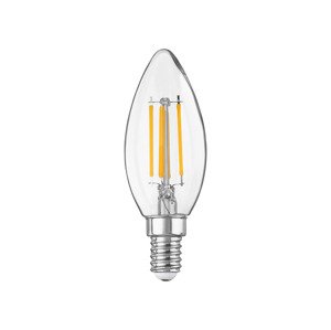 LIVARNO home Filamentová stmívatelná LED žárovka (svíčka E14)