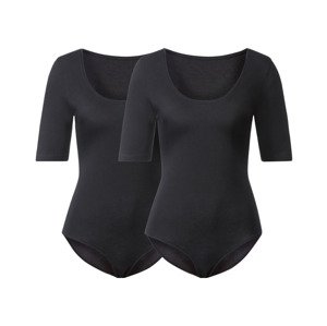 esmara® Dámské body, 2 kusy (L (44/46), černá)