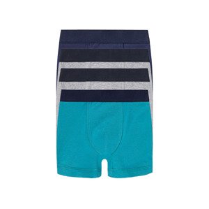 lupilu® Chlapecké boxerky, 5 kusů (child#male#ne#undershorts, 122/128, navy modrá / šedá / zelená)