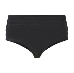 esmara® Dámské kalhotky s BIO bavlnou, 3 kusy (adult#female#ne#pants, S (36/38), černá)