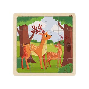 Playtive Dřevěné puzzle (jelen)