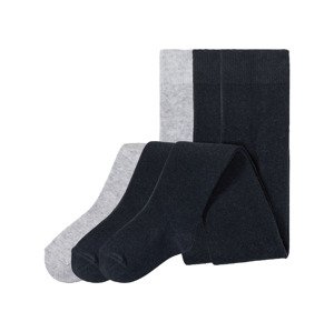 lupilu® Chlapecké punčochové kalhoty s BIO bavln (child#male#ne, 110/116, navy modrá / šedá)