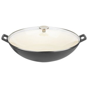 GSW Litinová pánev Wok, Ø 36 cm (černá)