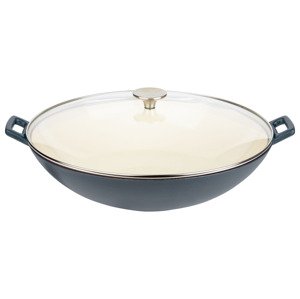 GSW Litinová pánev Wok, Ø 36 cm (modrá)