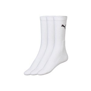 Puma Dámské / Pánské ponožky, 3 páry (39/42, bílá)