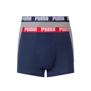 Puma Pánské boxerky, 2 kusy (XL, šedá/modrá)