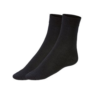Dámské / Pánské ponožky, 2 páry (35/38, černá)