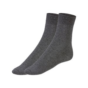 Dámské / Pánské ponožky, 2 páry (39/42, tmavě šedá)