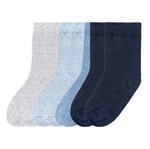 lupilu® Chlapecké ponožky s BIO bavlnou, 7 párů (27/30, šedá / modrá / navy modrá)