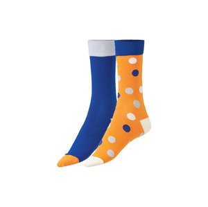 Fun Socks Dámské / Pánské ponožky, 2 páry (36-40, 5480 true blue)