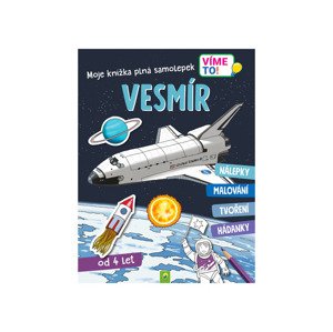 Dětská kniha se samolepkami (kosmonaut)