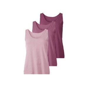 esmara® Dámské tílko, 3 kusy (XS (32/34), světle růžová)