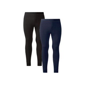 LIVERGY Pánské spodní kalhoty, 2 kusy (4/S, černá / navy modrá)