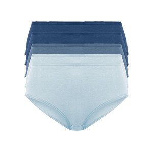 esmara® Dámské kalhotky s vysokým pasem, 5 kusů  (M (40/42), navy modrá)