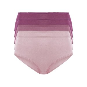 esmara® Dámské kalhotky s vysokým pasem, 5 kusů  (M (40/42), světle růžová)